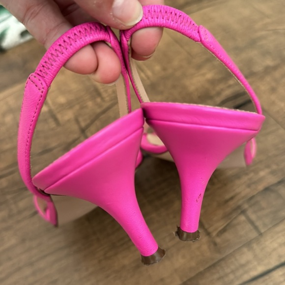 Jcrew Leather Sling Back Kitten heels - Picture 8 of 8